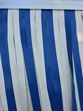 Strisce per tende in PVC blu-bianco