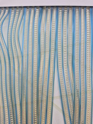 Strisce per tende in PVC blu-bianco