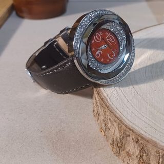 Reloj pulsera hombre - plata y negro