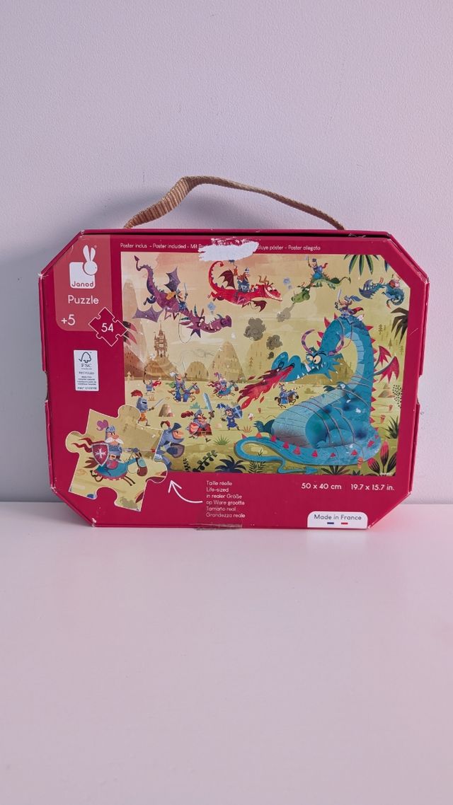 Puzzle Janod 54 piezas - Dragones