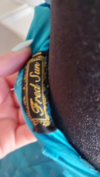 Vestido largo turquesa