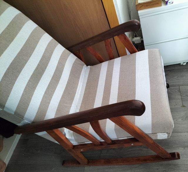 OFERTA!AMACA MECEDORA VINTAGE RESTAURADA RÚSTICA.