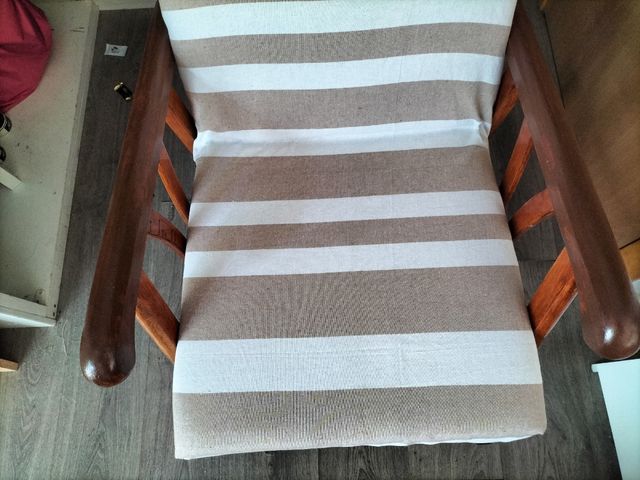 OFERTA!AMACA MECEDORA VINTAGE RESTAURADA RÚSTICA.