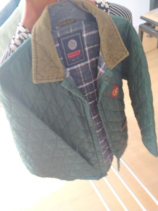 Chaqueta acolchada verde