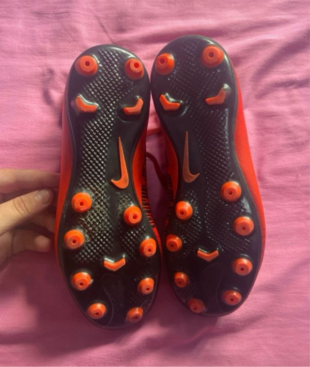 Botas Nike Jr. (rojo)