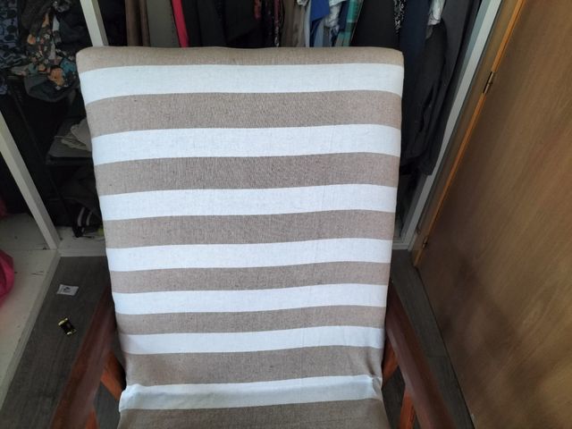 OFERTA!Sillón mecedora vintage rústico, reformada.