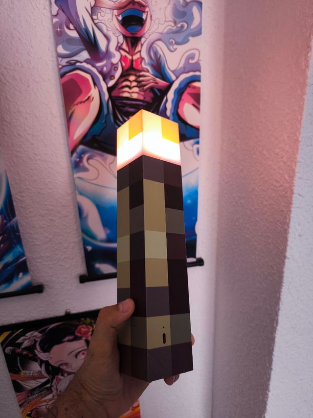 Lampara Antorcha Minecraft