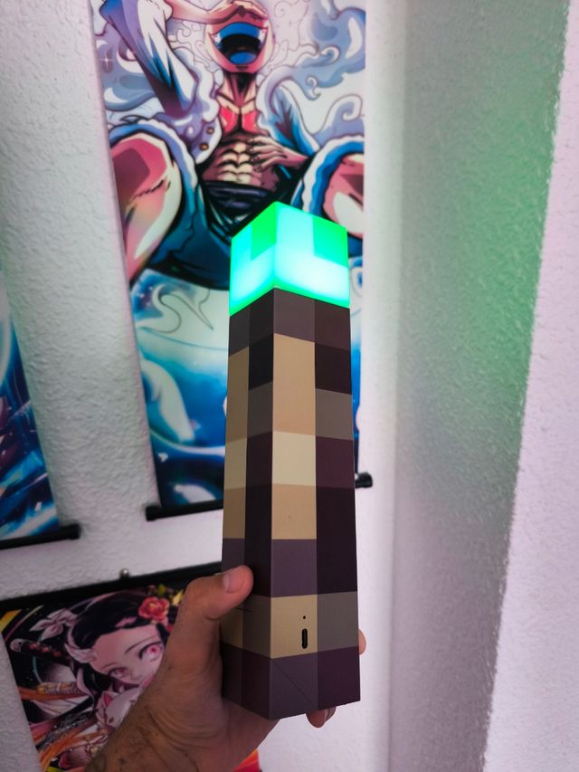 Lampara Antorcha Minecraft