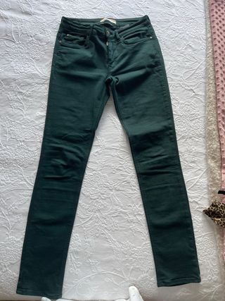Pantalones Zara - Verde oscuro