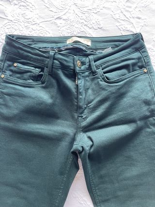 Pantalones Zara - Verde oscuro