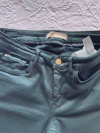 Pantalones Zara - Verde oscuro