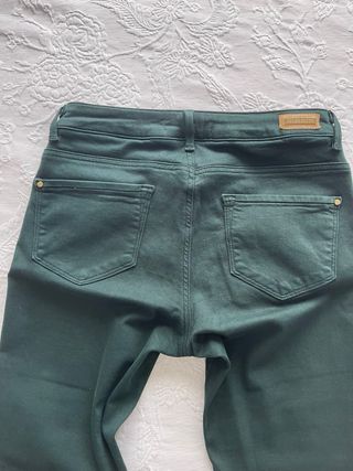 Pantalones Zara - Verde oscuro