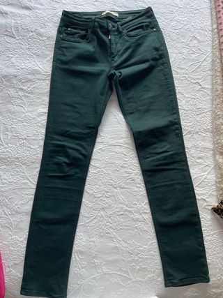 Pantalones Zara - Verde oscuro