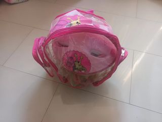 Patines niña +3 años c casco y bolsa