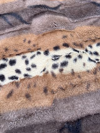 Cojines pelo 45x45cm - Beige y marrón