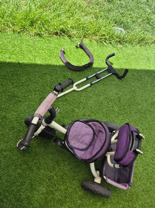 Triciclo infantil plegable morado