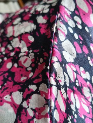 Pañuelo seda largo - Pink&Black