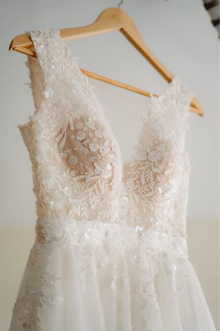 Vestido novia ivory - Talla S