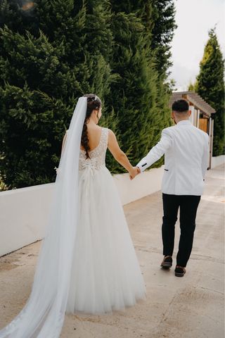 Vestido novia ivory - Talla S