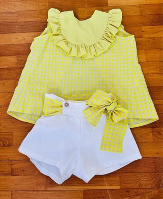 Conjunto niña La Peppa - camisa y shorts