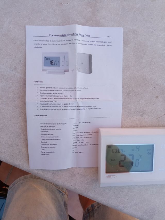 Termostato FERCO inalámbrico