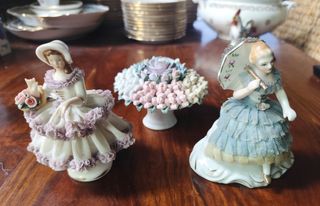 2 Muñecas porcelana vintage