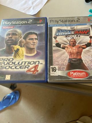 PS2 (PlayStation 2): PES 4 & SmackDown 2007
