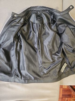 Cazadora cuero negra M