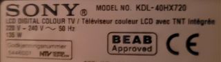 TV Sony KDL-40HX720 Full HD