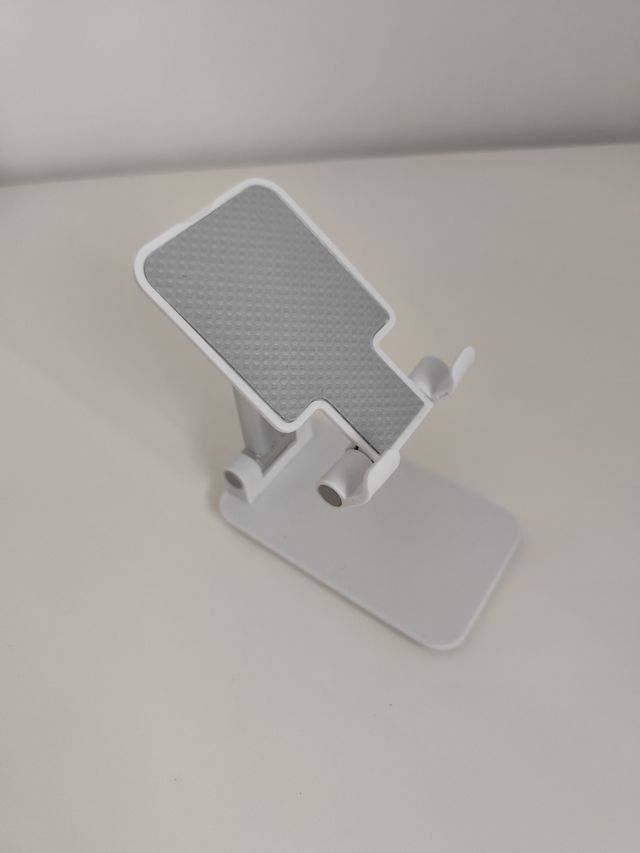 Soporte móvil plegable blanco