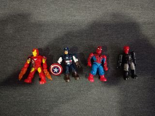 4 Figuras Marvel tipo Lego