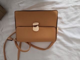 Bolso bandolera beige