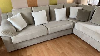 Sofá chaise longue beige 280x200cm