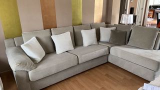 Sofá chaise longue beige 280x200cm