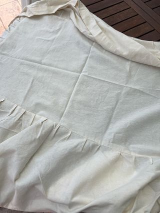 Faldilla mesa algodón 90x50cm y 42 de alto