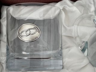 Juego plata y cristal de Bohemia