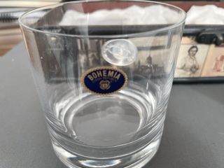 Juego plata y cristal de Bohemia