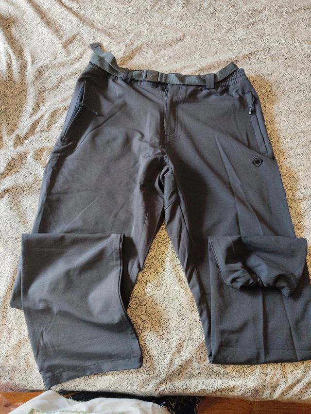 Pantalones senderismo gris