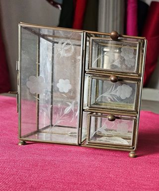 Vitrina antigua cristal metal