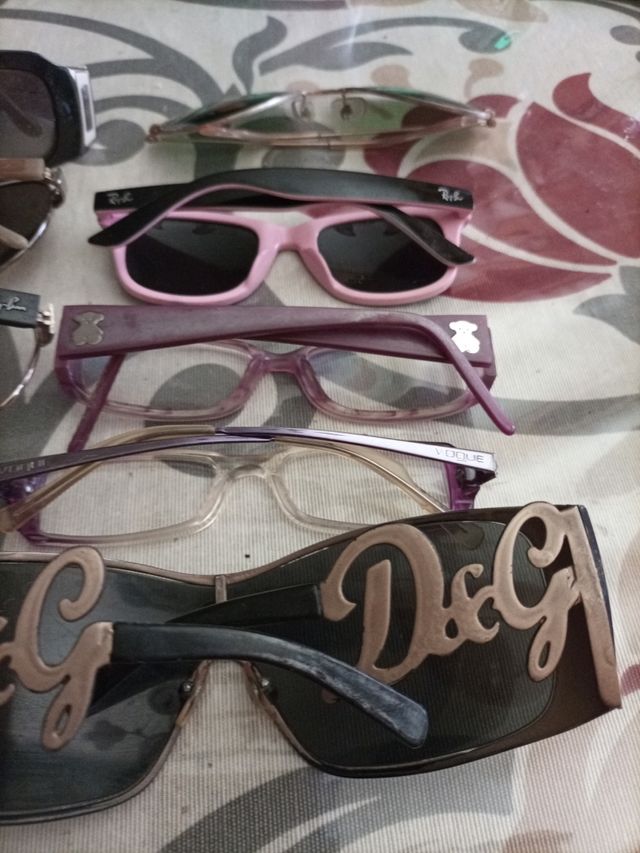 10 gafas varias partes o repuesto