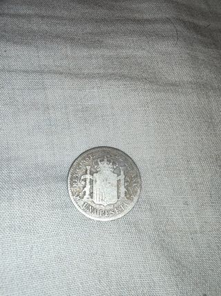 Moneda 1 peseta España 1900