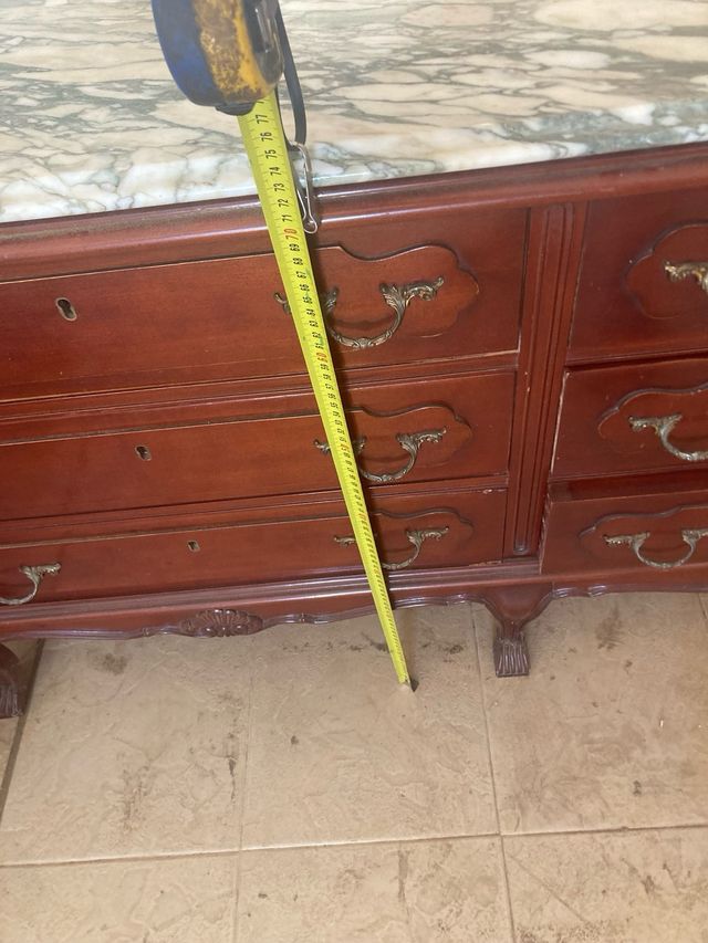 Cómoda 6 cajones - Mármol