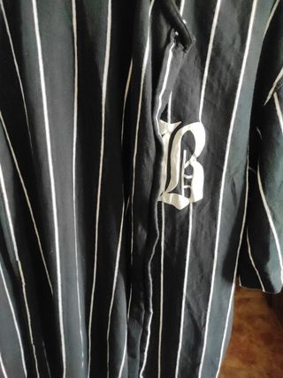 Camisa rayada hombre | Negra y blanca