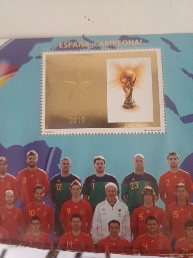 Sello España campeona mundial 2010