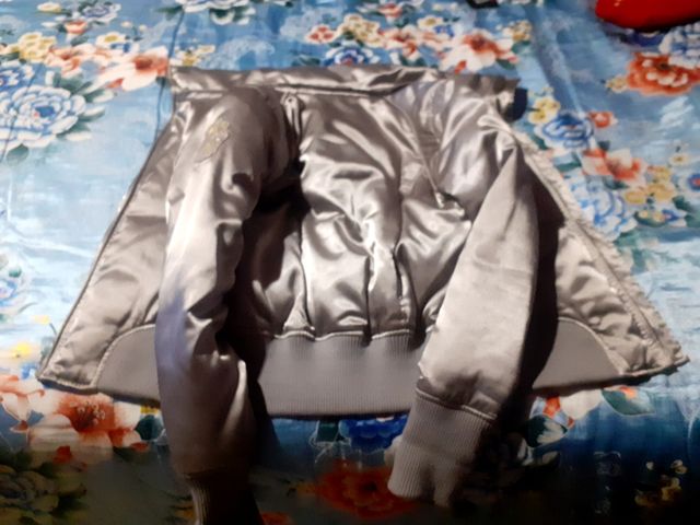 Giubbotto Datch  imbottito argento donna