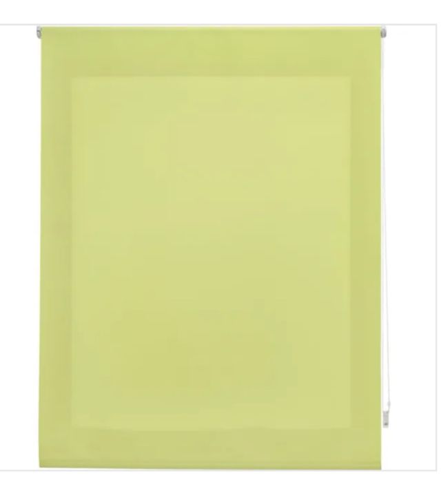 Estor enrollable translúcido verde pistacho