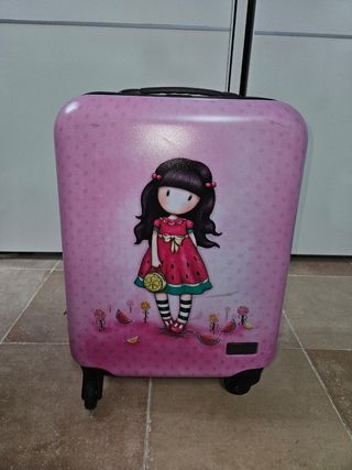 Maleta de mano Gorjuss rosa