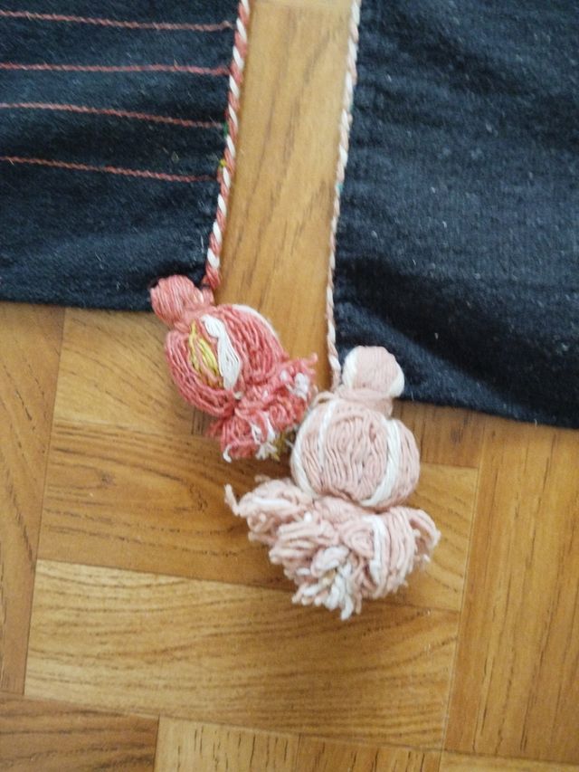 2 Alforjas artesanales de lana antiguas 80 años