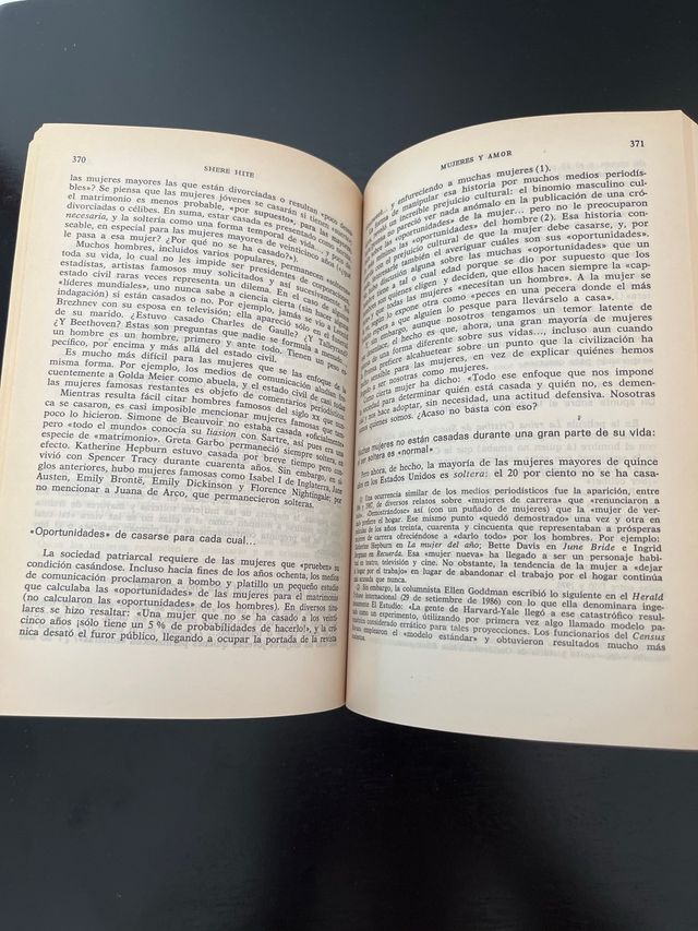 Mujeres y amor: nuevo informe Hite