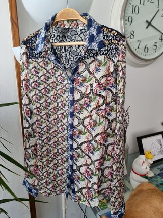 Blusa Desigual estampada multicolor